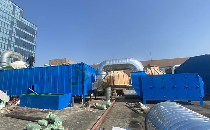 生物法废气处理+活性炭吸附器废气处理工程案例
